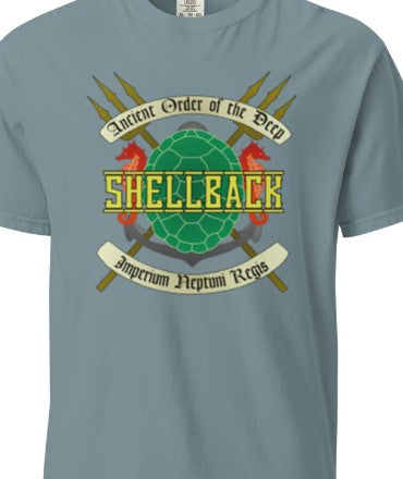 Shellback – Ancient Order of the Deep Unisex garment-dyed heavyweight t-shirt